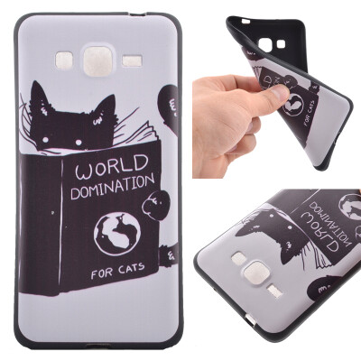 

Cat Pattern Soft Thin TPU Rubber Silicone Gel Case Cover for Samsung Galaxy Grand Prime G530