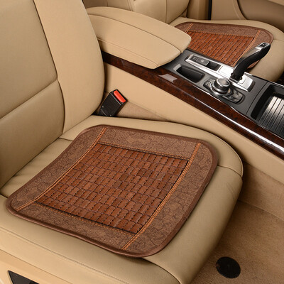 

Antarctic Nanjiren car seat four seasons seat cushion cool pad ice pad small square pad office cushion handmade bamboo piece enchanted brown front row single seat