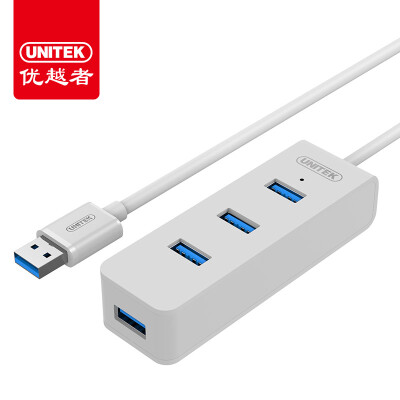 

Улучшенный человек (UNITEK) Скорость USB3.0 расширения сплиттер 7 HUB концентратор ноутбук 1,2 м с мульти-интерфейсный преобразователь мощности 5V2A серебристый алюминий Y-3090ASL