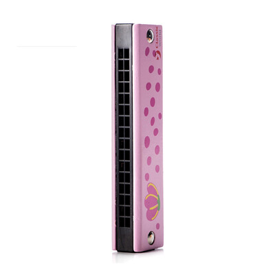 

Germany can come to race Classic world children harmonica toys authentic baby beginner instruments 16 hole color students polyphonic harmonica pink 4039