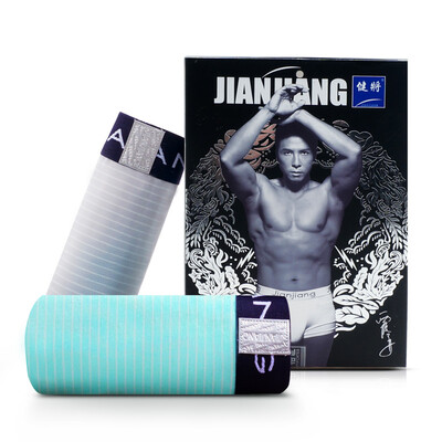 

Men&39s underwear men 2 fresh stripes flat angle underwear fine packaging mixed color 8j810XXXL