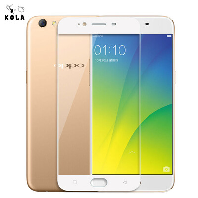 

KOLA OPPO R9s закаленная пленка с полноэкранным покрытием с закаленным сотовым телефоном защитная пленка 5.5-дюймовый экран белый