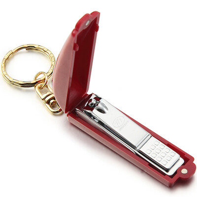 

777 Nail Knife Nail Scissors Anti-Spray Manicure Tools P-306C Red Import