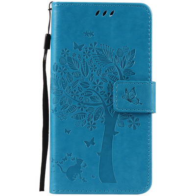 

Blue Tree Design PU кожа флип Обложка Кошелек Карты Держатель чехол для WIKO PULP