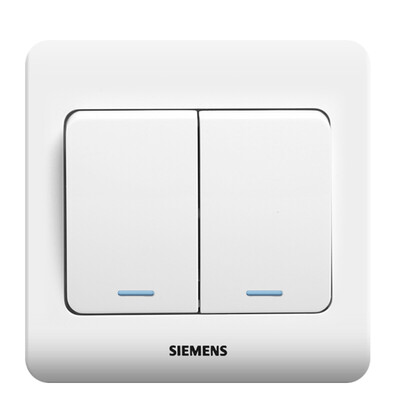 

Siemens SIEMENS 5TA01171CC1 double open dual control vision with fluorescent switch socket elegant white