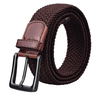 

Bean Drums Casual Men 's Belt Buckle Belt Canvas Knitting Sports Belt YD006 Gray 110cm