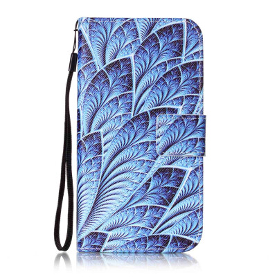 

Blue Dazzle Design PU Leather Flip Cover Wallet Card Holder Case for LG X Screen