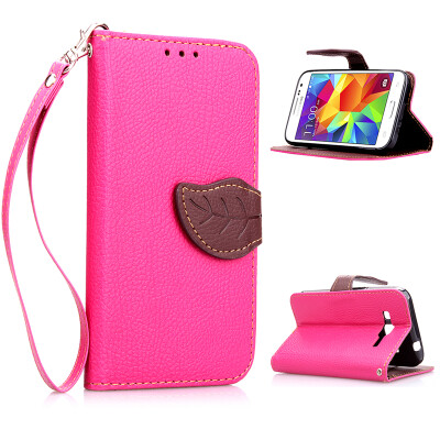 

Pink Design PU Leather Flip Cover Wallet Card Holder Case for Samsung Galaxy Core PrimeG3609