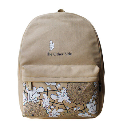 

Flower Princess SIDE original tide book bag fresh Sen female college backpack travel shoulder bag 1411BS001 khaki