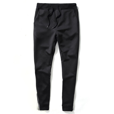 

Battlefield Jeep Casual Pants Men's Slim Pure Color Comfort Feet 9th Pants 17088Z18 Black S