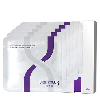 

Rinpak Ян (BIOHYALUX) 3D сот Гиалуроновых Увлажняющая маска 38g (5 шт) увлажняющая маска питает чувствительные продукты ухода за кожей