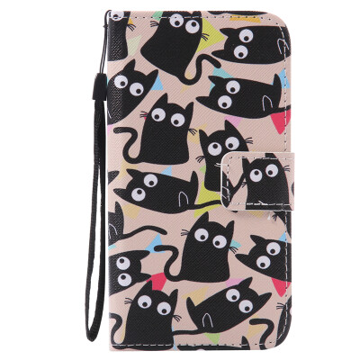 

Cute Kitten Design PU Leather Flip Cover Wallet Card Holder Case for NOKIA 640