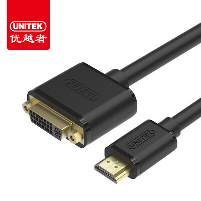 

Улучшенный человек (UNITEK) Y-C219A HDMI на DVI цифрового двунаправленного преобразователь высокого качества 3-метровый кабель DVI к HDMI 1.4 поддерживает патч корд 1080P