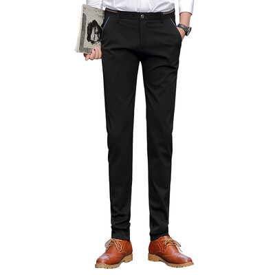 

GLO-STORY Деловые повседневные брюки Мужская мода Slim Pants LXK71089 Sapphire 29