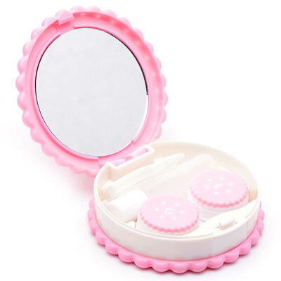 

40000 km biscuits contact lens box companion box double box the United States pupil box care box SW2011 pink