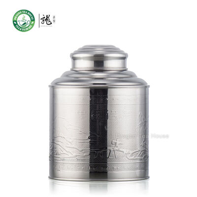 

Medium Stainless Steel Canister Caddy Loose Tea Container With Double Lid1000ml