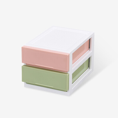 

Handsome desktop storage storage box self-operated plastic multi-layer drawer-style jewelry finishing box cosmetics small cabinet horse card dragon two-tier trumpet SL17043C