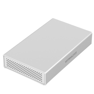 

YottaMaster шкафы PS100U3 алюминий 3,5 дюйма SATA3.0 USB3.0 HDD Enclosure серийный настольный жесткий диск поддерживает 10TB жесткий диск серебра