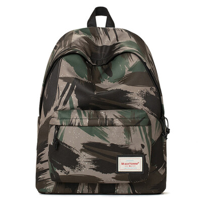 

Mr.ace Homme Shoulder Bag Female Backpack College Wind Casual Men & Women Universal Bag MR16C0444B Camouflage Green