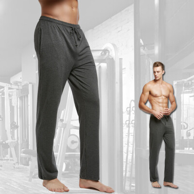 

Playboy 3741 home service pajamas male cotton pants male spring and summer play long pants gray gray