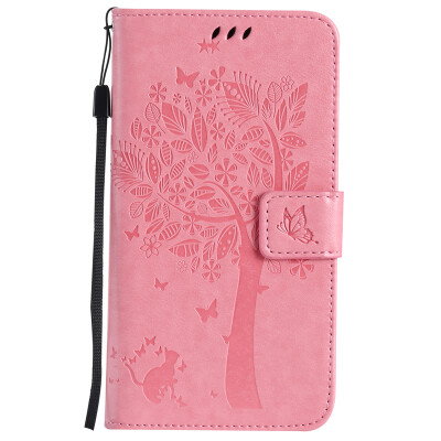 

Pink Tree Design PU кожа флип крышку кошелек карты держатель чехол для SAMSUNG J710