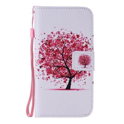 

Flower Design PU Leather Flip Cover Wallet Card Holder Case for SAMSUNG S7EDGE