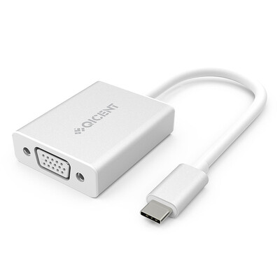 

QIC CFV-SV Type-C to VGA female HD adapter adapter USB-C to VGA computer video connector HD interface cable Apple Macbook Air with TV projector