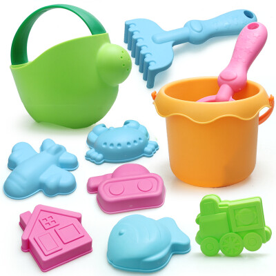 

Austrian Chi Jia AoZhiJia children's beach toys set of soft material pressure is not bad dug sandwiched shovel tool baby bathing water 898-2 beach 10 sets