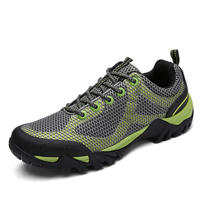 

Соединенные Штаты Лоо семейство CAMSSOO весна и летняя пара модели дышащая сетка наружная обувь для ходьбы демпфирующая противоскользящая обувь для скалолазания 6001 самец / серый зеленый 41
