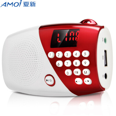 

Amoi A2 mobile phone car a key call Bluetooth mini card audio outdoor portable subwoofer elderly radio small speakers (blue)