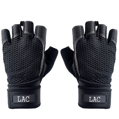 

LAC Fitness Gloves Instrument Training Wear Resistant Non-slip Sports Gloves Jazz Riding Gloves Extended Bracers Improved Edition Black L Code