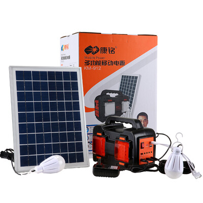

KANGMING Outdoor Lighting Emergency Lights Solar Charging Board Camping Light USB Charging Function Battery KM-912