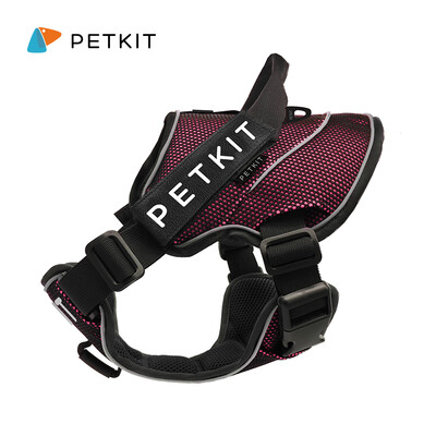 

Petkit Explosion-proof chest strap vest dog leash dog chain dog rope collar rose powder black