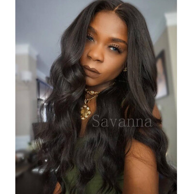 

New 150 Density Wavy Glueless Human Hair Full Lace Wig Brazilian Virgin Body Wave Lace Front Wigs With Baby Hair For Black Women