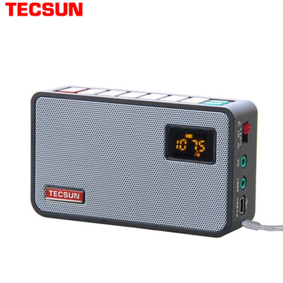 

Tecsun Radio Repeater Card Audio Recorder Elderly Semiconductor English Learning Machine Radio Small Sound Black ICR100
