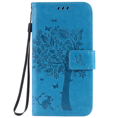 

Blue Tree Design PU кожа флип Обложка Кошелек Карты Держатель чехол для HUAWEI Y6