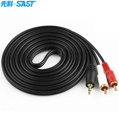 

SAST audio cable one two audio equipment computer audio accessories black