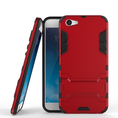 

Красный Slim Robot Armor Kickstand Ударопрочный жесткий корпус из прочной резины для vivo X9Plus
