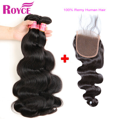 

7A Grade Human Hair Peruvian Body Wave 3Bundles with Closure Peruvian Virgin Hair Body Wave Bundles with Lace Closure weave wavy