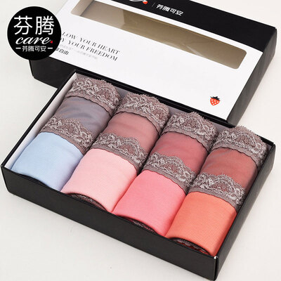 

Fen Teng может быть нижнее белье Lingerie Lingerie Lace в талии Tattoo transparent 4 с трусами T3615923 Розовый оранжевый огурец Red Blue L