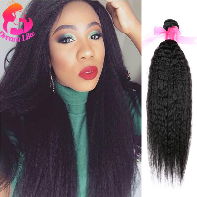 

3PCS Brazilian Virgin Hair Kinky Straight Brazilian Hair Weave Bundles Yaki Straight Human Hair 10A Brazilian Yaki Hair