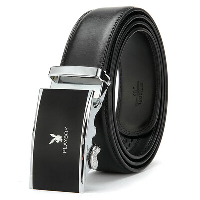 

Playboy men&39s automatic buckle belt men&39s business leather belt tide men&39s belt PDF3632-7B black