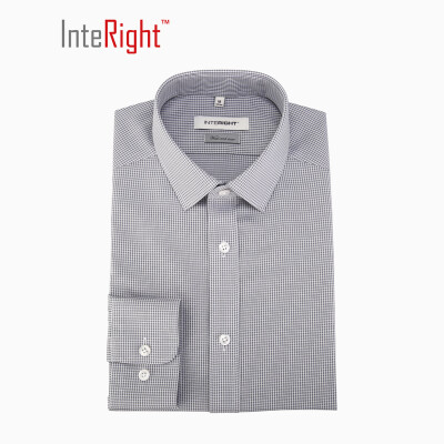 

INTERIGHT DP80 jacquard men's clothing-free long-sleeved shirt gray small XL code