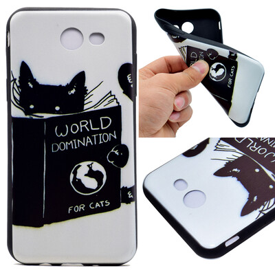 

Cat Pattern Soft Thin TPU Rubber Silicone Gel Case Cover for Samsung Galaxy A5 2017A520