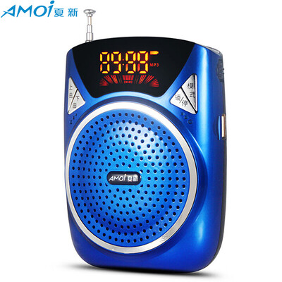 

Amoi V89 Цифровой дисплей Мини-сабвуфер USB Квадратный танец Пожилой FM-радио Walkman Путеводитель для учителей Специальный динамик (синий)