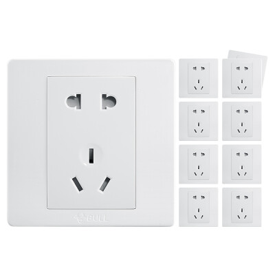 

Bull (BULL) switch socket G07 series of five-hole switch 86-type socket panel G07Z223A white 10 only installed