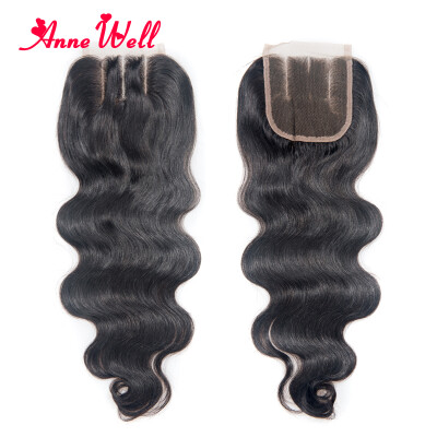 

7A Grade Body Wave Hair Lace Closure Bleached Knots Closure 4*4 Malaysina Virgin Hair Lace Closure Human Hair Free Middle 3 Part