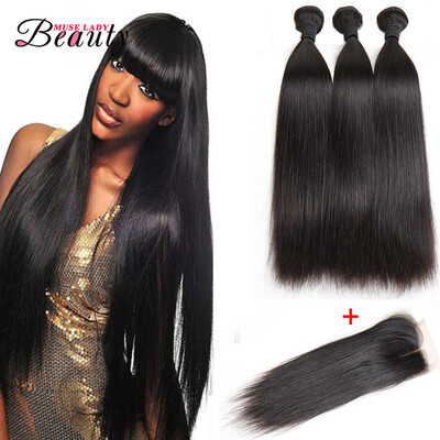 

Peruvian Straight Hair Bundles With Closure 3 Bundles Virgin Straight Hair With Lace Closure Cheap Human Hair With Closure Piece