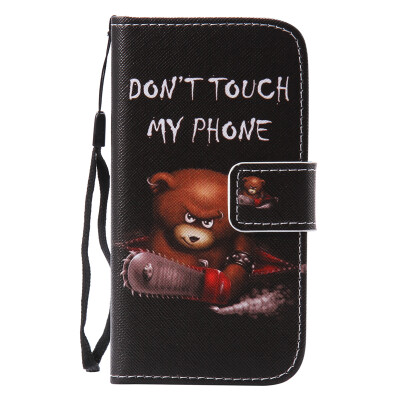 

Black Bear Design PU Leather Flip Cover Wallet Card Holder Case for SAMSUNG J120 J12016