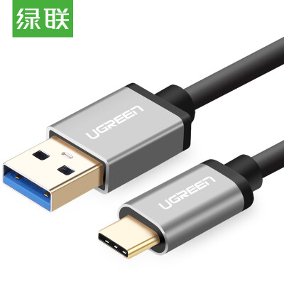 

Type-C связи зеленой линии данных зарядного кабеля USB3.0 быстрой зарядка мобильного адаптера зарядного устройства Эндрюс линия Поддержка питания HUAWEI проса p9 5 30534 черной музыки в 1,5 м